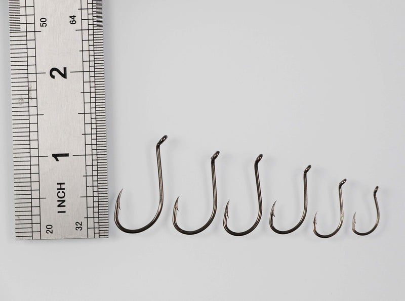 Laxygo 100pcs Octopus Beak Offset Fishing Hooks Froged Sport Circle Hooks Sharp High Carbon Steel Fishing Hook-6 Sizes - Image 4
